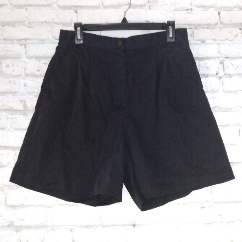 Lindsey Blake Shorts Womens 16 Black High Rise Pleated Mom 90s Vintage